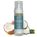 SoCal Suds & Company Gentle Botanical Baby Wash for Sensitive Skin - 2-in-1 Organic Foaming Shampoo & Body Wash - Clean Natural Nourishing Castile Soap Ingredients - Fragrance Free (Pack of 1), 6 oz