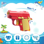 Fidget Toys Pistol, 3D Gravity Mini 1911 Fidget Pistol Toys,Fidget Sensory Toys,Stress Relief for Adults, Suitable for Relieving ADHD, Anxiety, Best Gift for Adults and Kids(Red/Yellow)