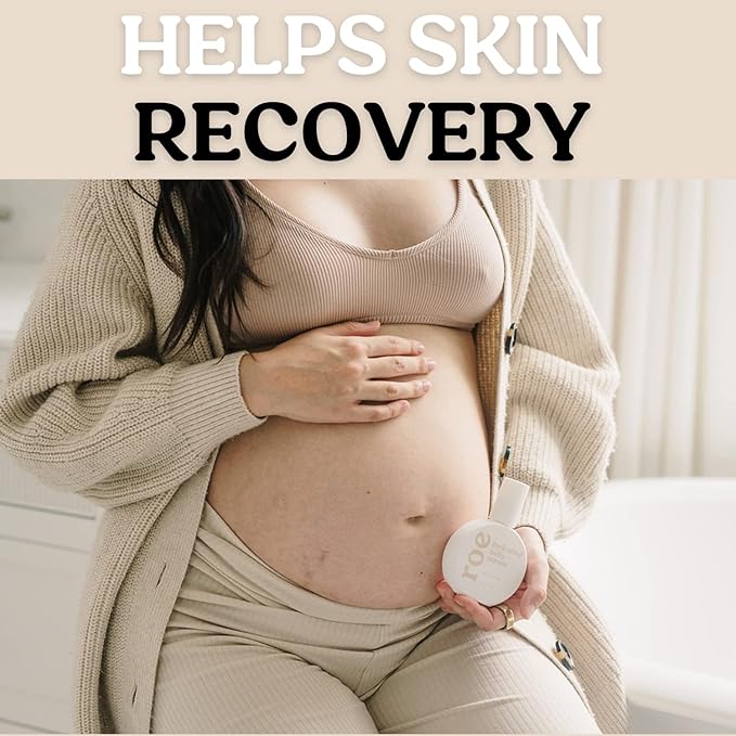 Roe Wellness Stretch Mark Belly Serum/Oil for Sensitive Skin with Long and Short-term Hydration, Increases Skin Elasticity and Firmness Reduce Stretch Marks (Belly Serum)