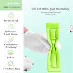 Toddler Harness Walking Leash- Child Anti Lost Wrist Link - Child Safety Harness - Upgrade with Reflective(6.5ft) - for Boys and Girls,Not Easy to Open Without Key (Green)