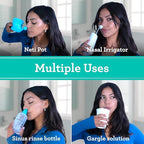 GuruNanda PreMixed Saline Packets for Nasal Rinse (192 Count), All Natural Sinus Rinse Packets to Help with Allergies & Congestion Relief, 0.08oz Each