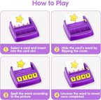 Educational Toys for 3 4 5 Year Old Girls Boys Gifts, Matching Letter Spelling Games Learning Toys for Kids 2-4 Year Olds, Christmas Birthday Gifts for 3-6 Year Old Girls Toddler Toys Age 2-4