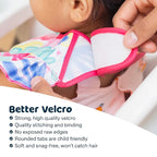 Tiny Twinkle Mess Proof Baby Bibs for Eating - Waterproof, Wipeable Bibs - Toddler Bibs - Travel Friendly - PFAS, PVC, BPA, Phthalate Free - Baby Food Bibs(3 Pack, Loved Girl)