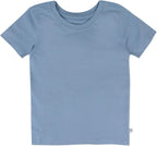 HonestBaby 10-Pack Short Sleeve T-shirts 100% Organic Cotton Baby, Toddler, Little Kids, Boys, Girls, Unisex