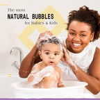 Alaffia Babies and Kids Bubble Bath, Gentle Baby Essentials for Delicate Skin, Cleansing & Calming Bubbles, Plant Based Formula, Vegan, Lemon Lavender (2 Pack - 32 Fl Oz Ea)