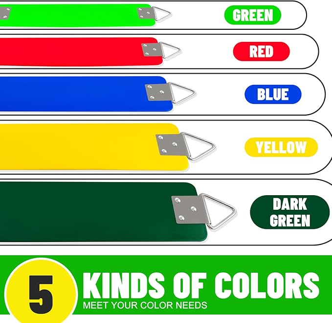 Swing Set for Kids-Play Swing for Adults with Stainless Steel Mental Taiangle Ring-Suitable for Family Backyard