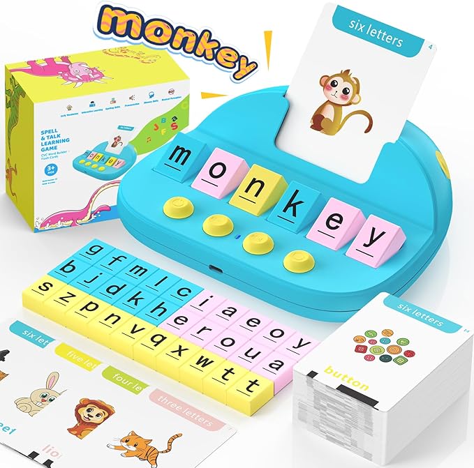 Phonics Flash Cards for Toddlers, Matching Letter Game Learning Toys for Kid, Autism Speech Therapy Materials 322 Sight Words,Boy Girl Birthday