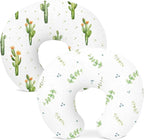 Nursing Pillow Covers 2 Pack, Breastfeeding Pillow Slipcovers Soft and Stretchy, Nursing Covers for Baby Girls Boys Newborn