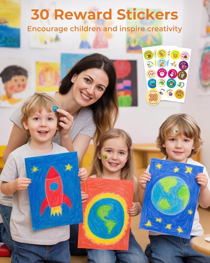 12 Colors Twist Crayons for Toddlers 1-3, Non-Toxic Washable Crayons for Ages 4-8 with Storage Bucket, Ultra-Silky and Easy to Hold Art Supplies, Ideal Coloring Gift for Boys and Girls