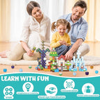 200PCS Magnetic Building Blocks, Magnet Toys Magnetic Cubes, Magnetic Blocks for Kids Ages 4-8, Stacking Magnet Blocks STEM Building Toys for Toddlers Boys Girls Ages 3 4 5 6 7 8-12 Gifts