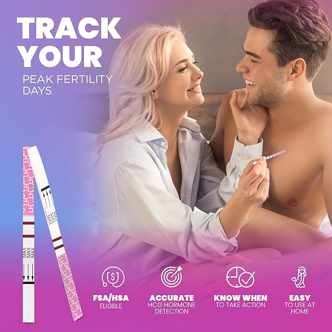 Pelvana Pregnancy and Ovulation Test Strips Combo Kit - 25 LH Fertility Test Strips + 10 Pregnancy HCG Checker Kits - Identify Your Peak Fertility Days - Easy at Home Ovulation Tests (35 Piece Kit)