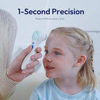 No-Touch Thermometer for Adults and Kids, 1-Second Fast Reading, Color-Coded Fever Alarm, Silent Mode, Object & Room Temperature Function, Baby Essential | Home Medical | Nurse Accessories for Work