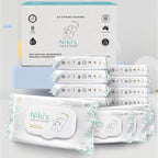 Niki's Natural Baby Wipes | Sensitive Organic Baby Wipes | Made with Manuka Honey and Coconut Oil, No Added Scents | EWG Verified | 744 Wipes (12 Pack x 62 Count Wipes) Baby Wipes Bulk