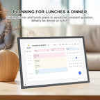 10.1 Inch Smart Digital Calendar Planner & Chore Chart, IPS HD Touchscreen Interactive Display for Family Schedules, Built-in Digital Picture Frames Function - Streamline Household Organization