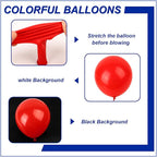 140pcs Red Round Balloons Different Sizes 18 12 10 5 Inch Latex Balloons for Arch Decoration Party Balloon Kit for Graduation Birthday Party Wedding Balloon Baby Shower Decoration