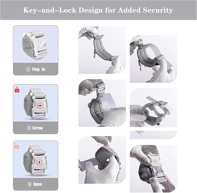 Toddler Leash for Walking, Toddler Safety Harnesses Leashes, Safety Harness with Lock for Kids, Anti Lost Wrist Link for Toddlers ，Upgrade with Reflective Tape Liner（6.5ft）for Kids