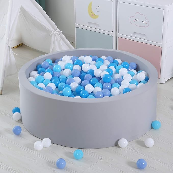 GOGOSO Plastic Balls Play Pit Balls for Baby Kid Ball Play Pit Play Yard, Baby Fance, Playpen, Playtent with 3 Colors,2.17inches