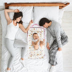 Baby Lounger for Tummy Time Portable,Baby Play mat with Strap,Newborn Lounger Inner Zipper for Boys Girls 0-24 Months,Animal World Pink