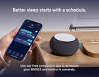 SNOOZ Smart White Noise Sound Machine - Real Fan Inside for Non-Looping White Noise, Sleep Aid for Adults, Travel, Sleeping, Bedroom, Portable, Baby Registry Essential - Charcoal