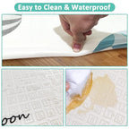 FLAGAV 79x59inch Play Mat for Baby - Extra Large, Non-Toxic, Waterproof Playmat for Indoor and Outdoor Use