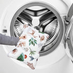 Infant Car Seat Insert and Strap Covers, Very Soft Car Seat Head Support Baby Girl Boy, Reversible Newborn Carseat Insert Cushion Fits for Stroller, Baby Swing, Bouncer (White Animals)