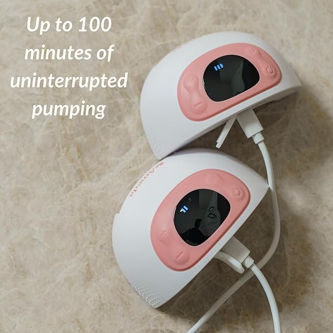 Ameda GLO Wearable Breast Pump | Wearable Breastfeeding Pump | Hands Free, Portable, Electric, Wireless, Hospital Grade | Breast Feeding Essentials | Baby Feeding Essentials