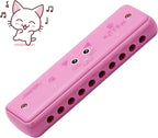 Color Blues Harmonica, Key of C for Kids, Children, Toddler and Beginners,10 Hole 20 Tones Musical Instrument Toy Gift