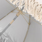 Baby Outdoor Parasols, Baby Stroller Parasol Umbrella with Adjustable Clamp, Toddler Parasol for Trolley Wheelchair Beach Chair, Outdoor Activities (Beige with