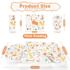 Infant Car Seat Insert, Soft Baby Car Seat Head & Body Support for Girl Boy, Reversible Newborn Preemie Carseat Insert Cushion with 3 Straps Pads Fits CarSeat, Stroller, Swing, Bouncer, Animals