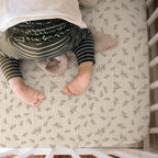 lulumoon Mini Crib Sheets Muslin: Soft Cotton Fitted Mini Crib Mattress Sheets for Boys and Girls 2Pack