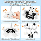 Car Seat Toy,Stroller Toys,Car Seat Toys for Babies 0-6 months Boy Girl,Spiral Hanging Stroller Black and White High Contrast Sensory Toy Newborn Plush Activity Toys Thank You Gifts for 0 3 6 9 Months