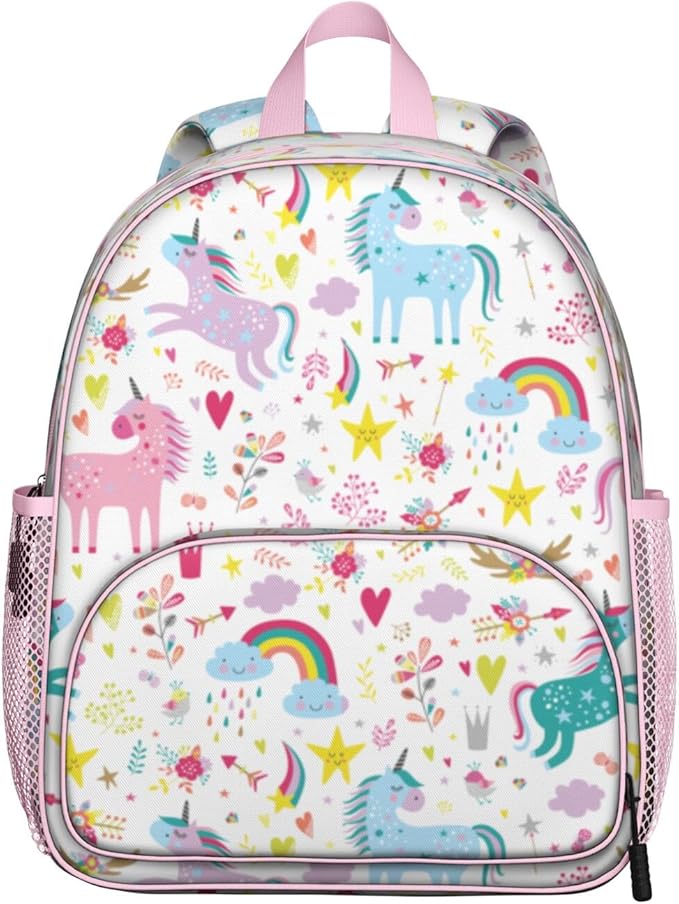 Toddler Backpack for Girls 3-8: Preschool Kindergarten Backpack - Cute Kids Backpacks for Girls-Floral