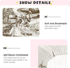 Western Desert Cowboy Crib Sheets for Boys and Girls, Fitted Baby Crib Sheets Soft and Breathable Mini Crib Sheets 52 X 28 X 9 Inches