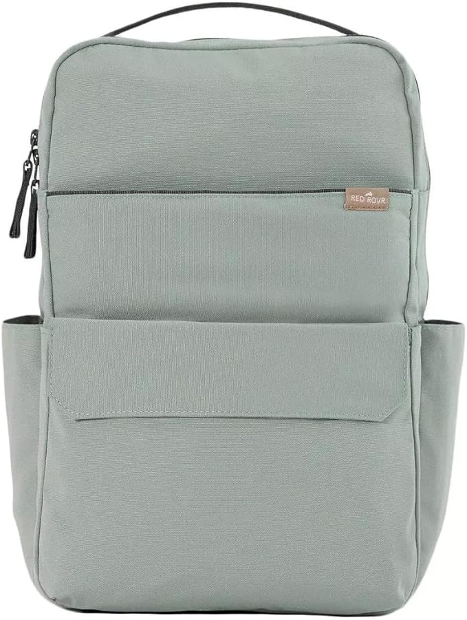 RED ROVR Roo Lightweight 1 LB Diaper Bag Backpack | 11 organizational pockets| Durable & Water-Resistant (Sage)