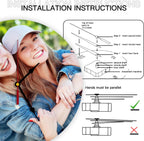 Generic Custom Clocks for Walls Personalized Picture Hanging Time Clocks Silent Non Ticking Round Decoration for Kitchen Family Friends Gifts, 10inch-25cm