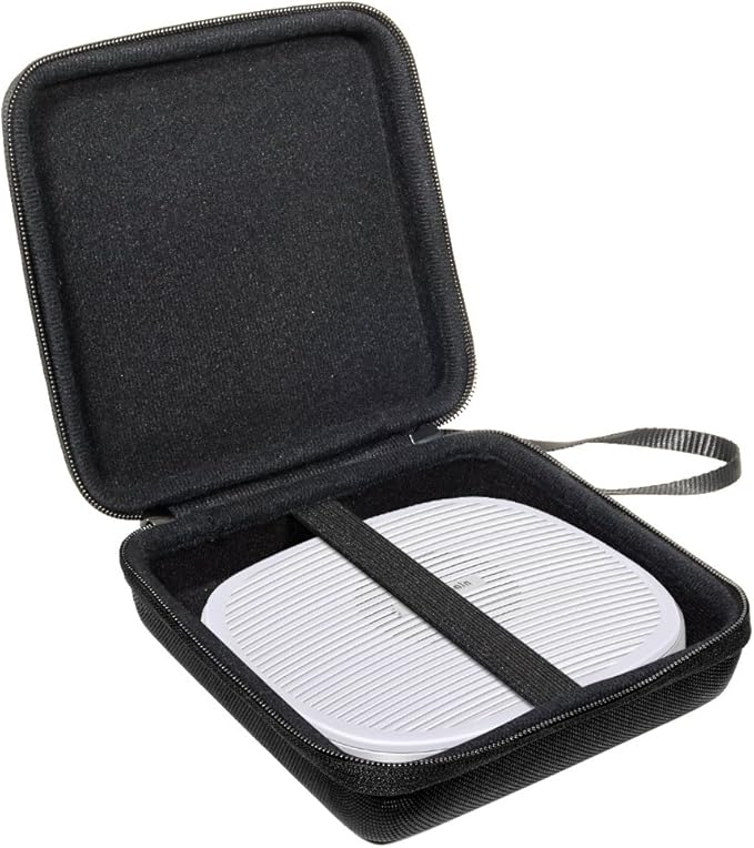 Alltravel White Noise Machine Case for Yostyle Sleep Sound Therapy Machine, White Noise Machine, Tailor Made with Good Shape Matching, Mesh Pocket for Cabel, Detachable Wrist Strap