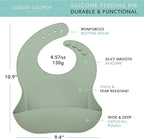 Loulou Lollipop Soft, Waterproof Silicone Feeding Bib