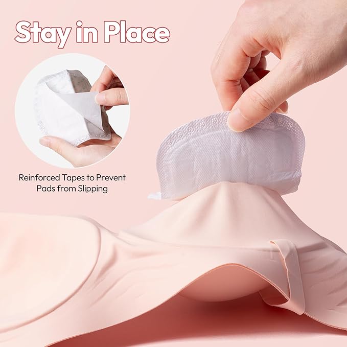 NCVI Disposable Ultra-Thin Nursing Pads 110 Count, Highly Absorbent Breast Pads for Leaking Milk, Breathable Nipple Pads for Breastfeeding, Soft and Stay Dry, Essentials for Nursing Moms