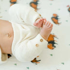 Little Unicorn Premium Crib Sheet | Breathable & Super-Soft Muslin Fabric (Bison)