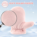 BAVST Baby Toddler Winter Mittens Girls Warm Fleece Lined Gloves Kids Sherpa Lined Mittens for Boys