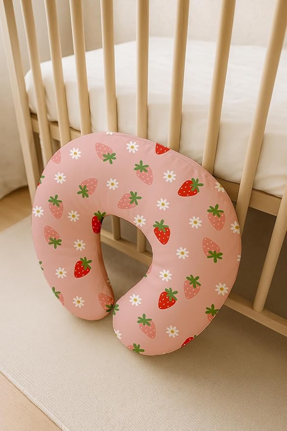 Nursing Pillow Covers 2 Pack, Breastfeeding Pillow Slipcovers Soft and Stretchy, Nursing Covers for Baby Girls Boys Newborn