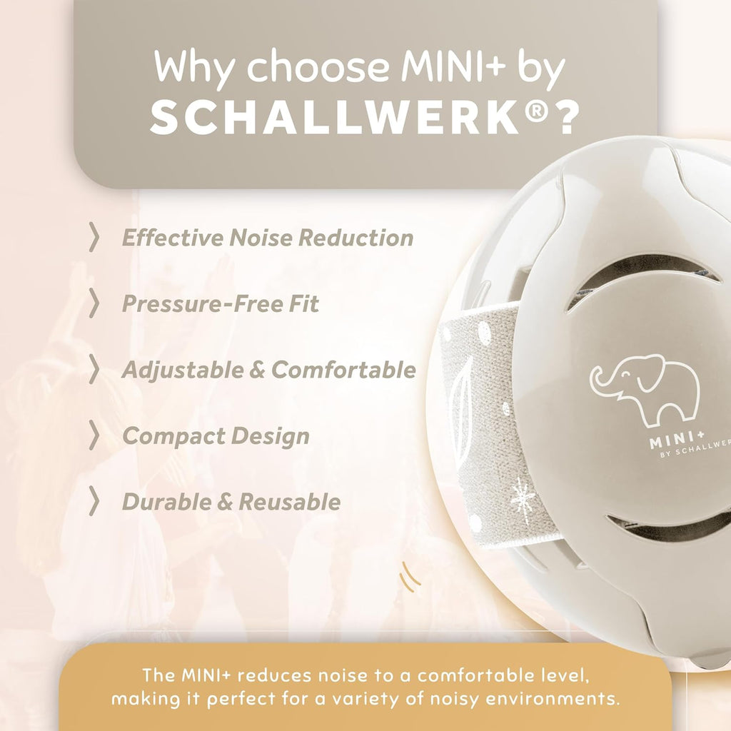 Schallwerk ® Mini+ Baby Ear Muffs – Infant Noise Cancelling Headphones, Toddler Ear Protection, Baby Headphones for Noise