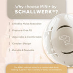 Schallwerk ® Mini+ Baby Ear Muffs – Infant Noise Cancelling Headphones, Toddler Ear Protection, Baby Headphones for Noise