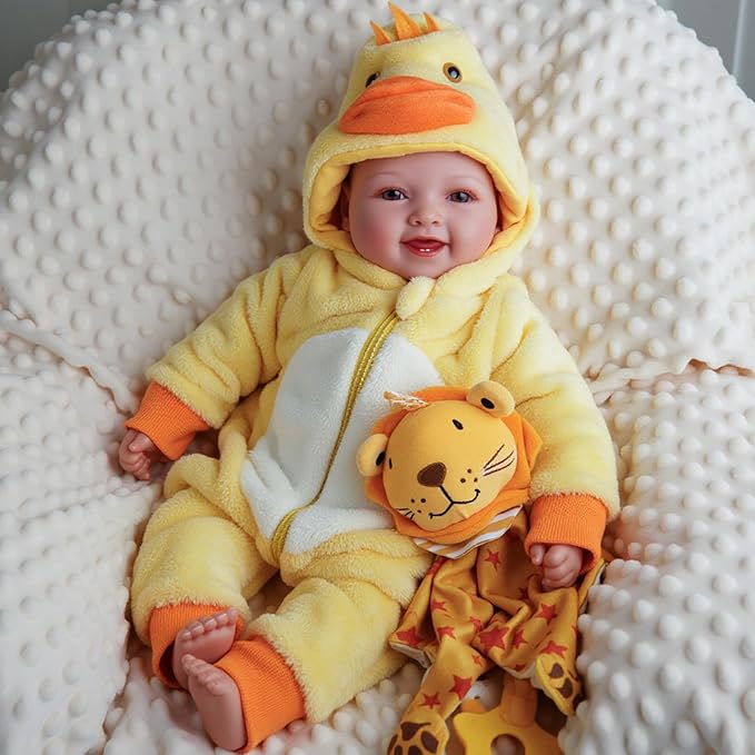 Lightweight Baby Doll Set – 15" Realistic Soft Doll for Girls, Easy to Carry & Hug – Pretend Play & Gift for Toddlers