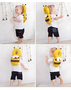PandaEar Baby Head Protection Backpack, Toddler Walking Head Protector, Adjustable Head Protector Pad Safety Cushion (Yellow)