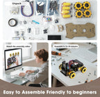 Robotics Kit for Kids Ages 8–12 12-16, ACEBOTT Smart Robot Car Kit with 3MP Camera, STEM Toys for Boys Compatible with Arduino & Scratch,App & Remote Control,STEM Gift for Boys, Girls,Teens and Adults