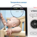 VTech VM818HD Baby Monitor, 5" 720p Screen, Night Light, 110-degree Wide-Angle True-Color DayVision, HD No Glare NightVision, 1000ft Range, 2-Way Talk, Secure Transmission No WiFi