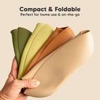 KeaBabies 2-Pack Silicone Baby Bibs for Eating - Sturdy Food-Grade Silicone Bibs for Babies Girl, Boy, Large Food Catcher, Clean & Put On Easily, Waterproof Toddler Feeding Essentials (Olives)