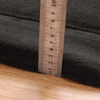 MAXYOYO Black Coral Velvet Area Rug, Thick Japanese Tatami Mat Living Room Carpet with Non-Slip Backing, Large Solid Color Mat for Bedroom Dormitory Yoga, 78 by 78 inch