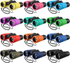 12 Pcs Kids Binoculars - Shock Proof, Folding, Small Telescope for Age 3-12 Boys & Girls - Educational Learning Binoculars for Hunting, Bird Watching, Camping & Outdoor